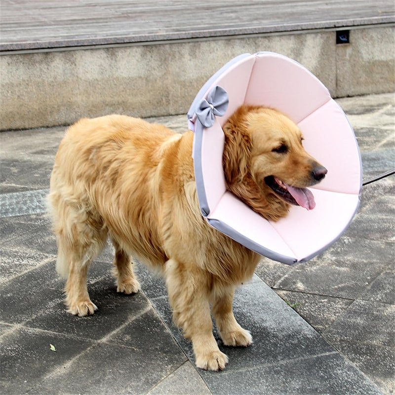 Large Dog Recovery Collar Multiple Size Cone Cats Head Leg Wound Recovery Cone Sticker Type Pet Collar for Dogs - Image 5
