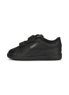 PUMA Smash 3.0 Baby Unisex Black Leather V Sneakers  - Image 1