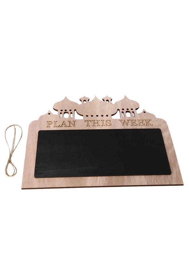 NIBEMINENT Plan This Week Home Decorative Board Brown/Black 30.2 x 24.2centimeter 