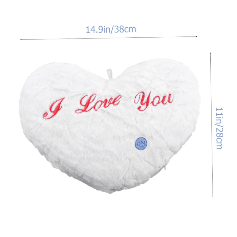 Heart Shaped Glow Pillow Night Light Cushion For Home Decor Birthday Festival Gift - Image 3