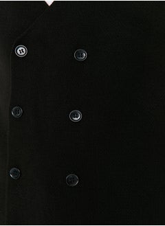 trendyol Black Slim Fit Double Breasted Buttoned Vest TMNAW21YE0014  - Image 4