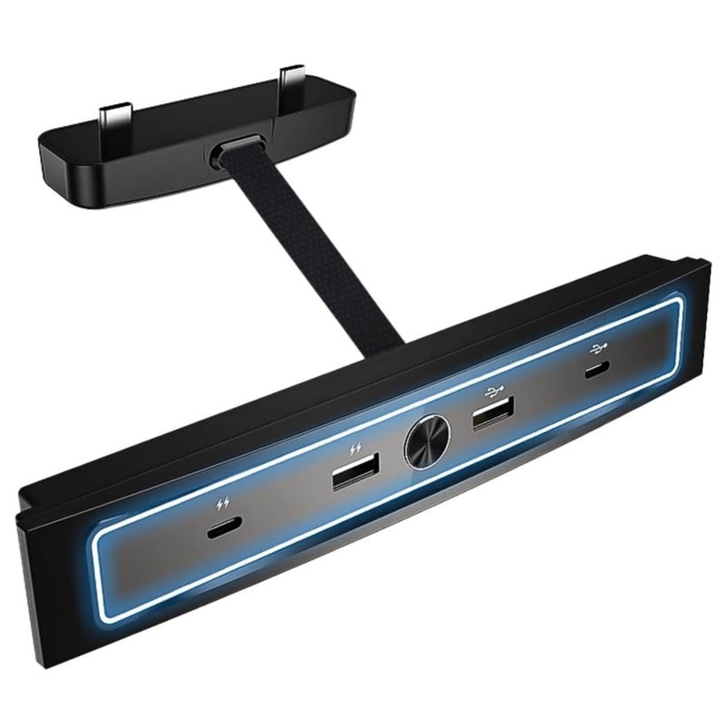 4 منفذ USB محور شاحن سيارة مركز نقل بيانات وحدة التحكم محول لـ Model Y 3 - Image 4