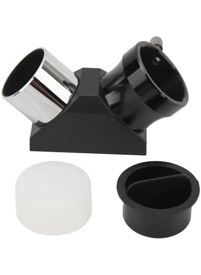 90 Degree Diagonal Mirror for Telescopes Fully Coated Lens Aluminum Alloy ABS Plastic with Dust Covers - Image 1