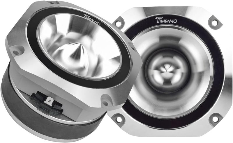Timpano Super Tweeter 4 Inch TPT-ST25 Chrome - 900 Watts Max, 8 Ohm, High Sensitivity Bullet Tweeters for Pro Audio (Pair) - Image 1