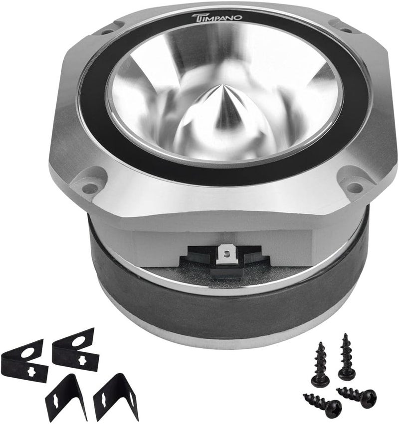 Timpano Super Tweeter 4 Inch TPT-ST25 Chrome - 900 Watts Max, 8 Ohm, High Sensitivity Bullet Tweeters for Pro Audio (Pair) - Image 3