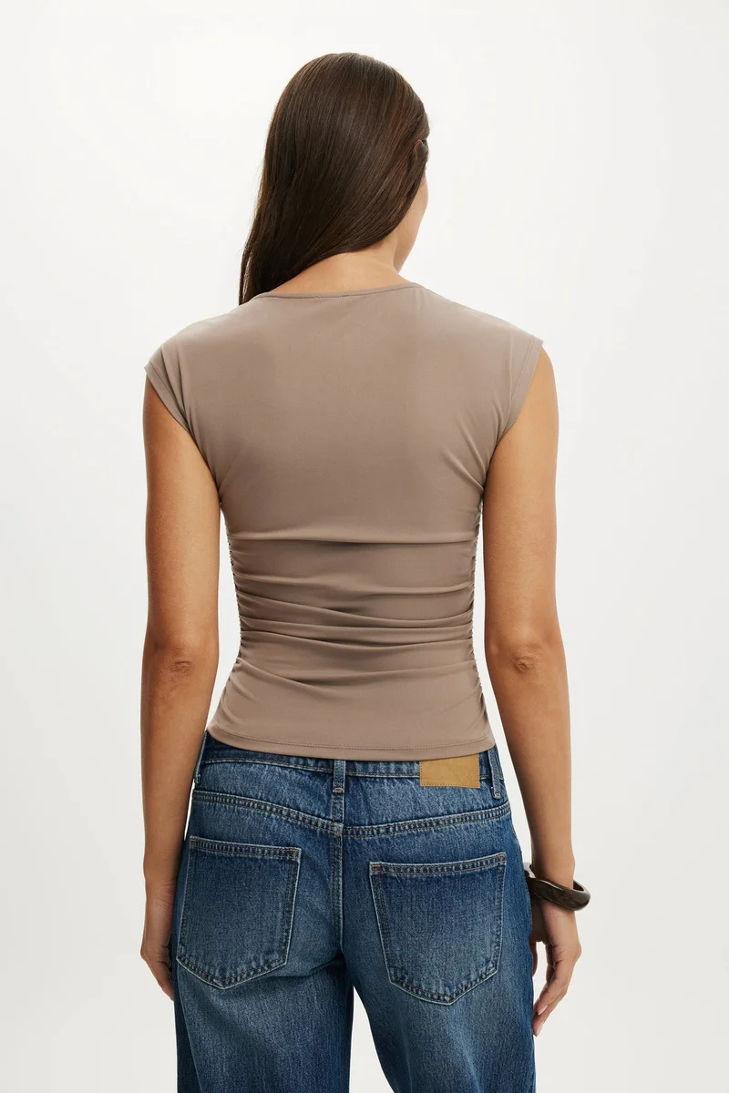 Cotton On  SCOUT ASYMMETRIC SHORT SLEEVE for Women | Best Price UAE
