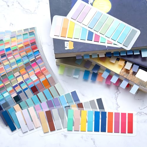 Gilprop Book Annotation Kit with 8000 Pcs Transparent Sticky Tabs Sticky Notes 36 Aesthetic Highlighters Canvas Bag for Bible Study Book Lover Gift Office Annotating Christmas Supplies - Image 5