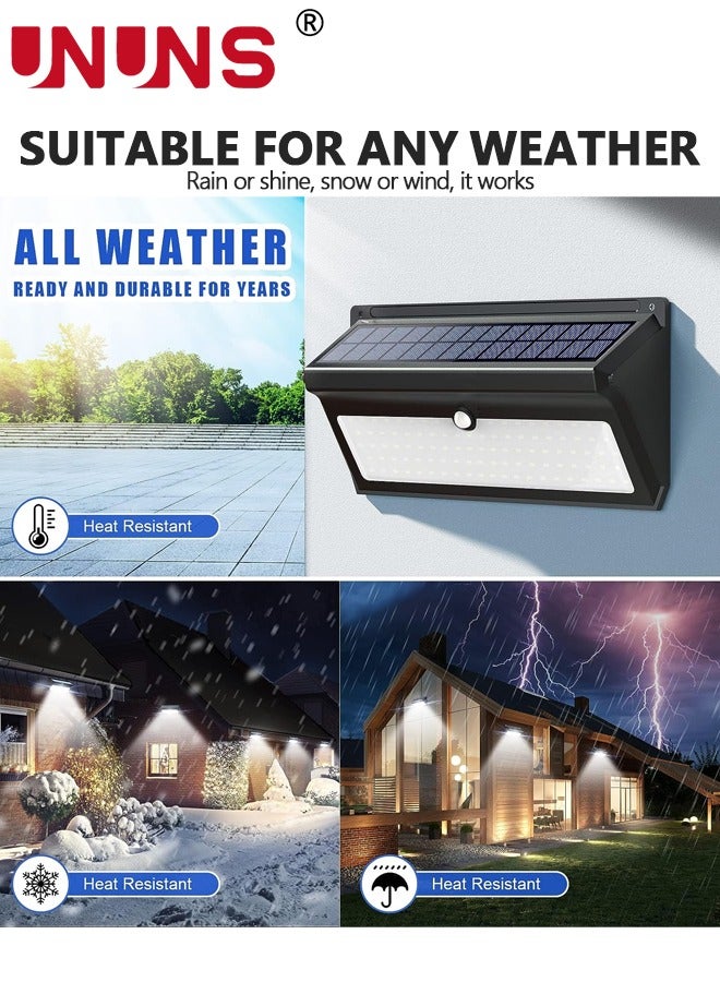 LED Home Lighting Uplights,Solar Lights Outdoor,3 Modes Motion Sensor Security Garden Lights,IP65 Waterproof Porch Lamps,Wireless Solar Wall Lights For Front Door/Yard/Garage/Patio/Deck - Image 5