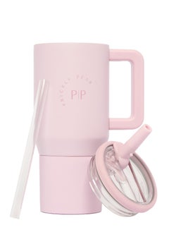Prickly Pear Stainless Steel Water Bottle 20 Oz Mini Hydrator Pastel Pink Logo  - Image 3