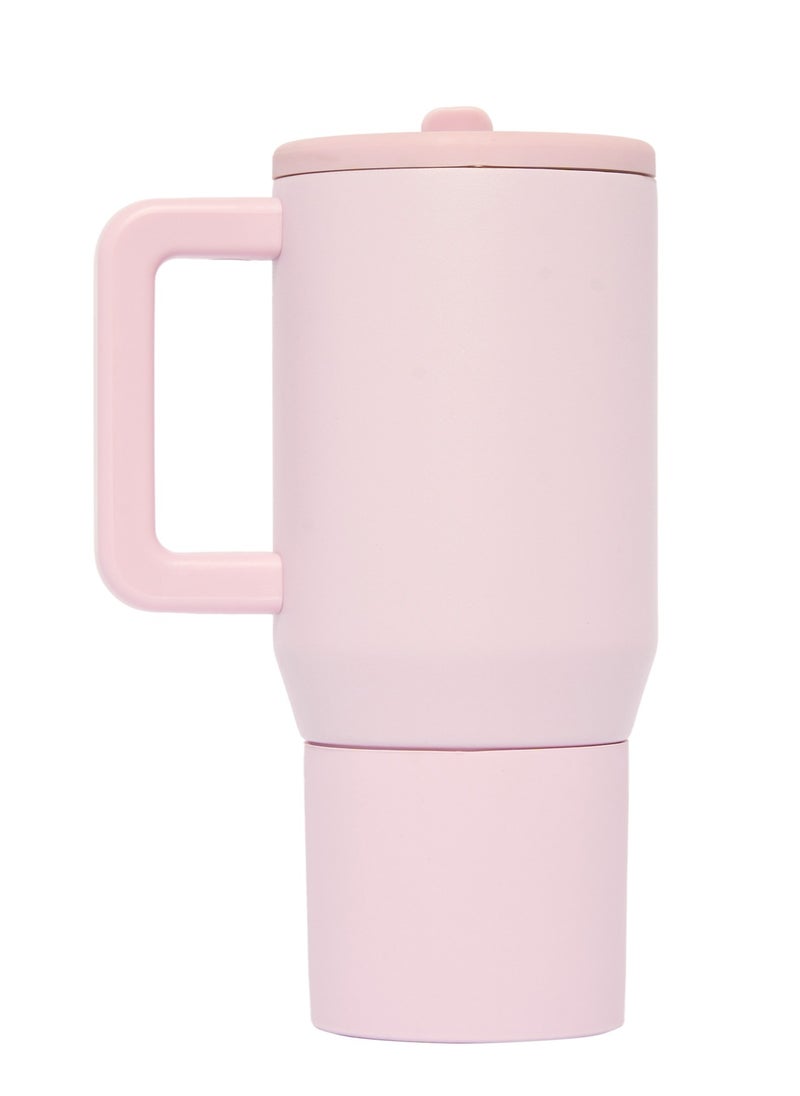Prickly Pear Stainless Steel Water Bottle 20 Oz Mini Hydrator Pastel Pink Logo  - Image 2