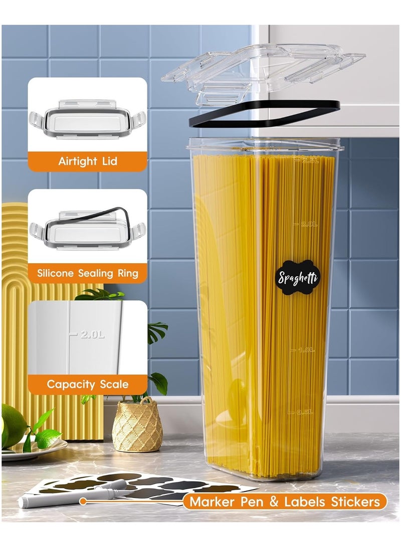24PCS Airtight Food Storage Set – Leak-Proof BPA-Free Containers with Lids, Pantry Organizer for Cereal, Rice, Flour, Sugar + Labels & Marker!  - Image 3