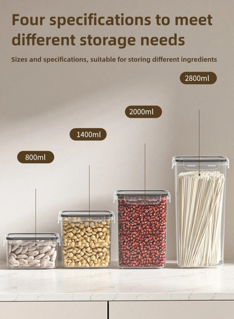 24PCS Airtight Food Storage Set – Leak-Proof BPA-Free Containers with Lids, Pantry Organizer for Cereal, Rice, Flour, Sugar + Labels & Marker!  - Image 5