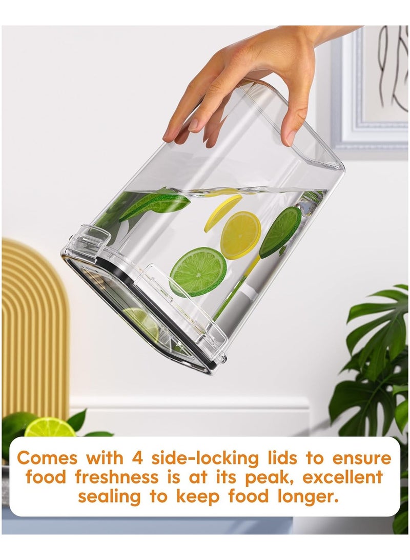 24PCS Airtight Food Storage Set – Leak-Proof BPA-Free Containers with Lids, Pantry Organizer for Cereal, Rice, Flour, Sugar + Labels & Marker!  - Image 4