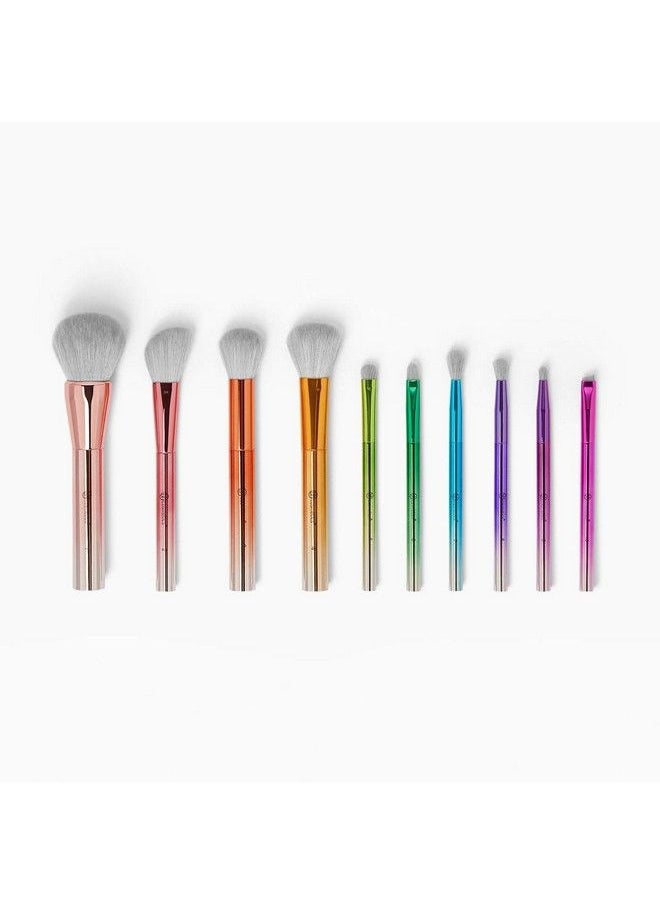 BH Cosmetics Take Me Back To Brazil 10 Piece Brush Set  - Image 2