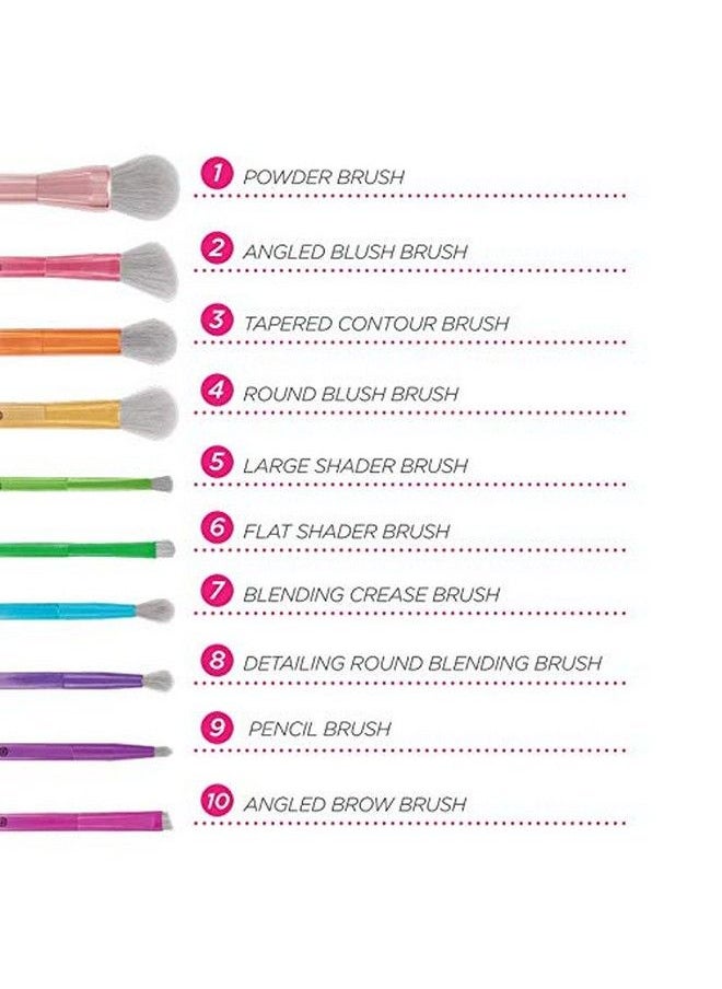 BH Cosmetics Take Me Back To Brazil 10 Piece Brush Set  - Image 4