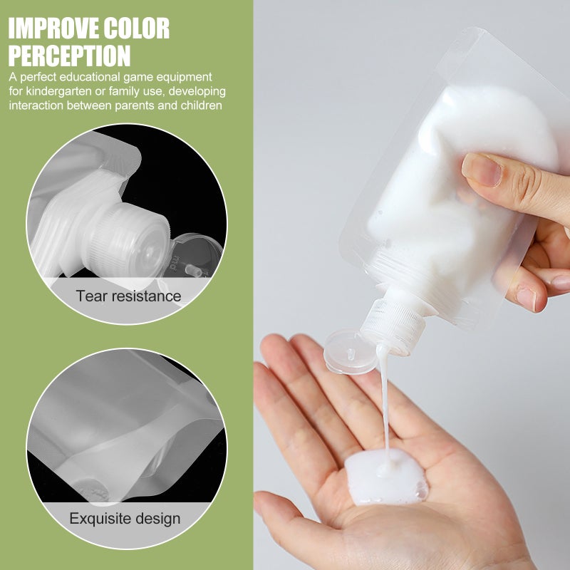 1 Set Practical Squeezable Bags Shampoo Lotion Holders Cosmetic - Image 2