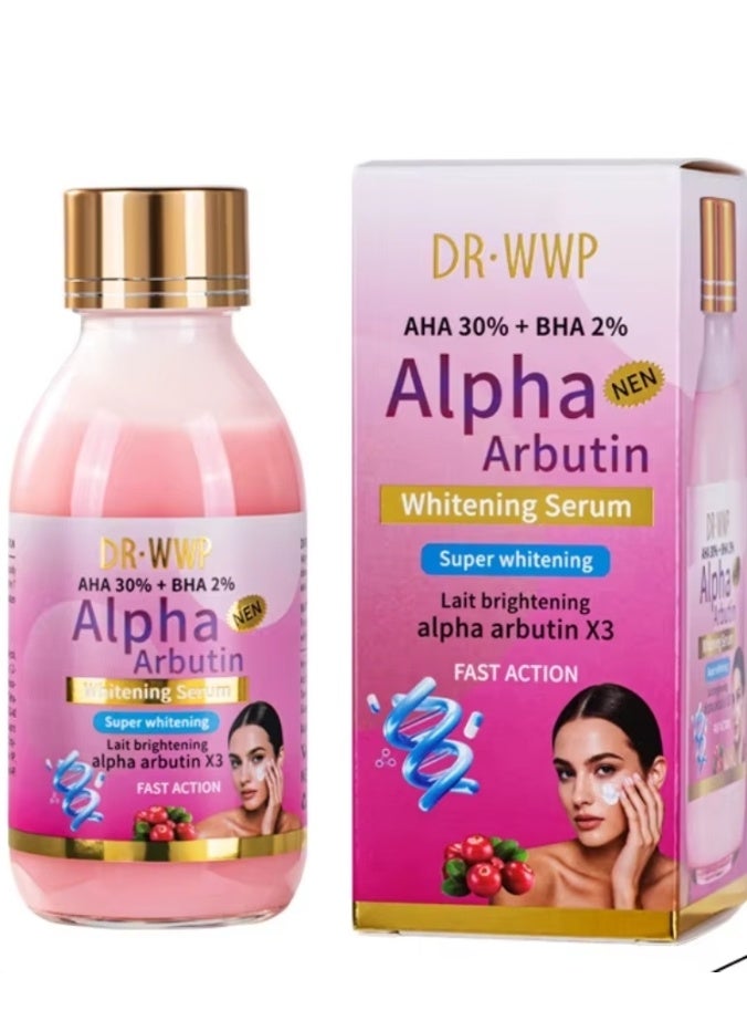 ألفا أربوتين سيروم تبييض البشرة ألفا أربوتين، تفتيح فائق، ألفا أربوتين × 3، 125 مل