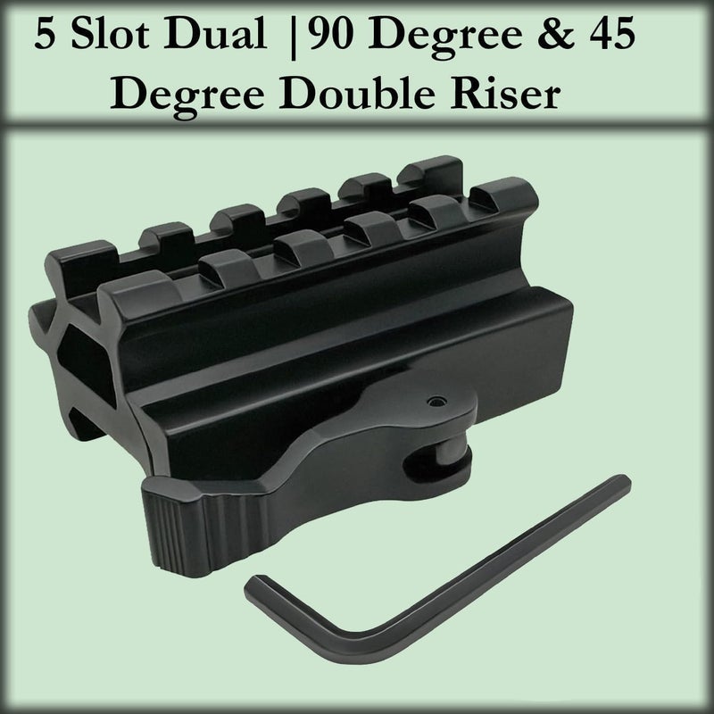 Gotical 3 Slots Dual | 90 Degree and 45 Degree Double Riser Quick Release - Image 3