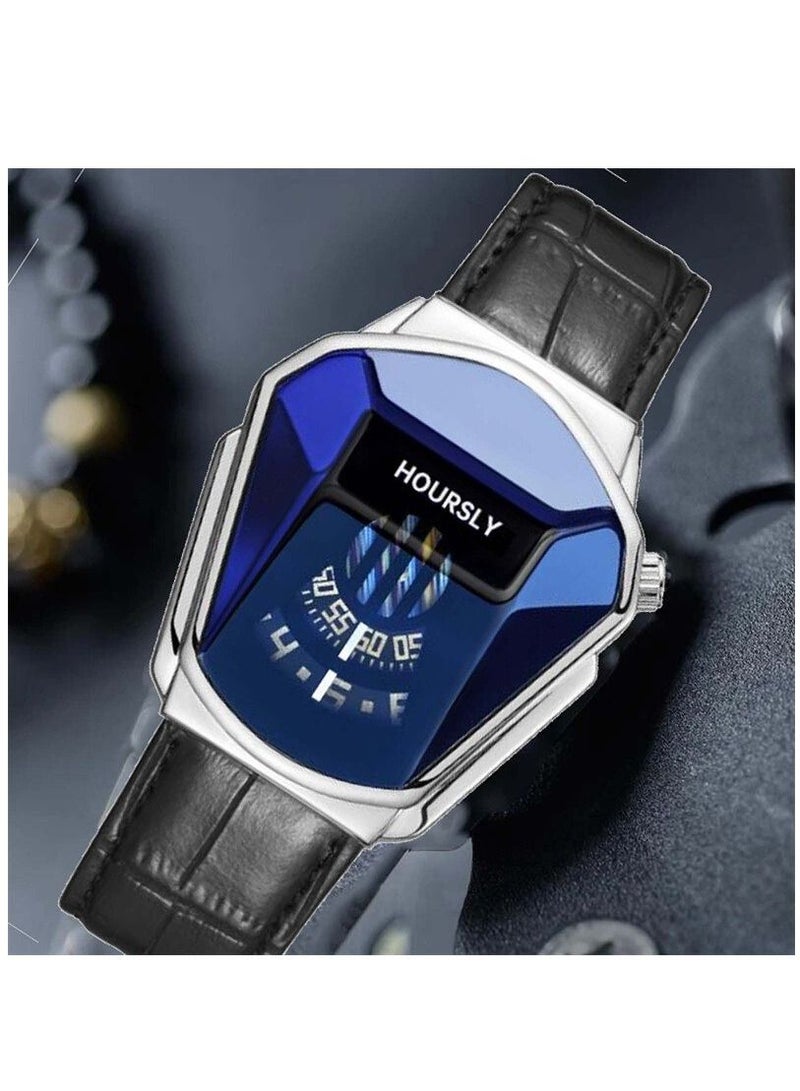 هاورسلي ساعات كوارتز ساعة يد رجالية فاخرة ماركة HOURSLY Trend Cool - Image 3