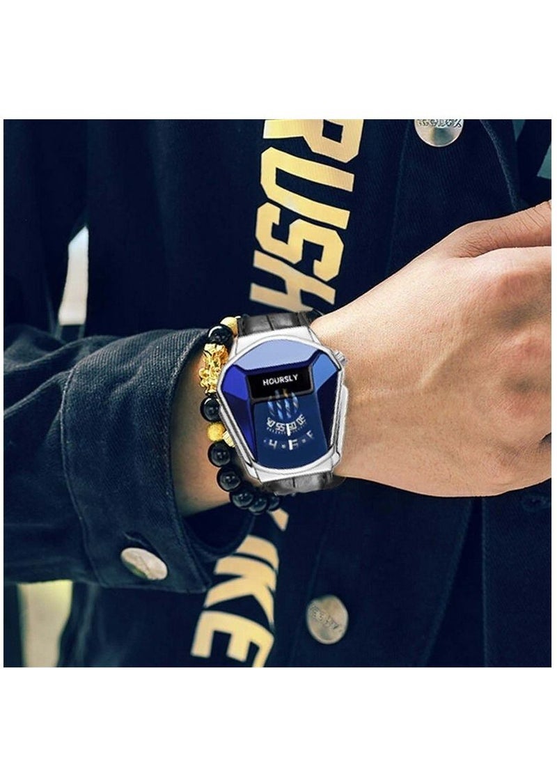 هاورسلي ساعات كوارتز ساعة يد رجالية فاخرة ماركة HOURSLY Trend Cool - Image 2