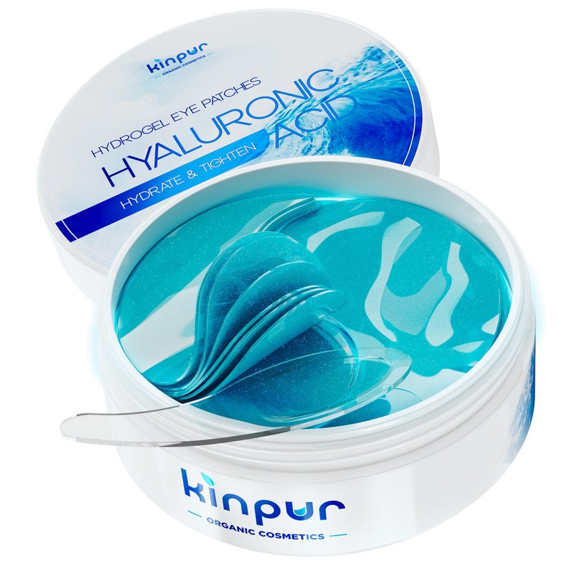 KINPUR ORGANIC COSMETICS KINPUR ORGANIC COSMETICS Under Eye Patches for Puffy Eyes - Hyaluronic Acid and Collagen - Under Eye Mask for Eye Bags, Dark Circles, Fine Lines - Deep Skin Moisturizing - 30 Pairs, American Quality
