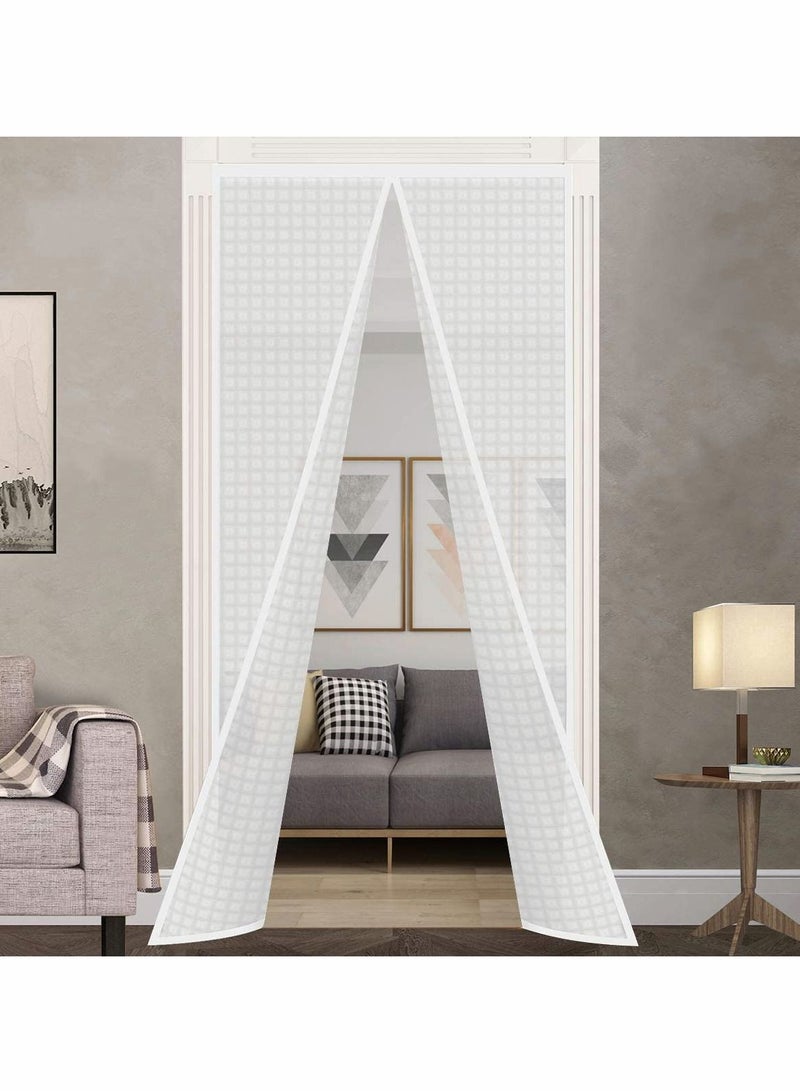 Insulated Door Curtain Thermal Magnetic Self Sealing Screen Winter Stop Draft Keep Cold Out Cover - Image 1