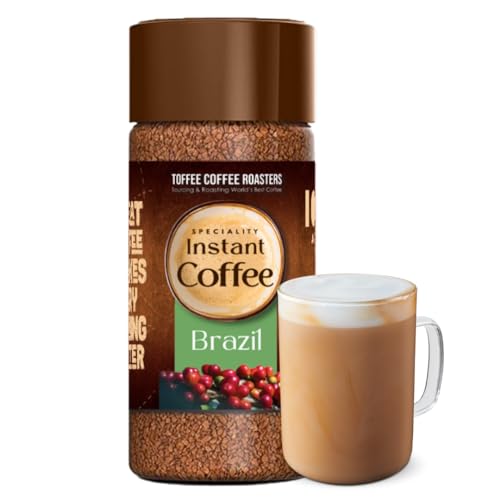 Toffee Coffee Roasters | Brazil Speciality Instant Coffee | As Seen On Shark Tank | 50 gm | Arabica | Ready in Seconds | Makes 25 Cups - Image 1