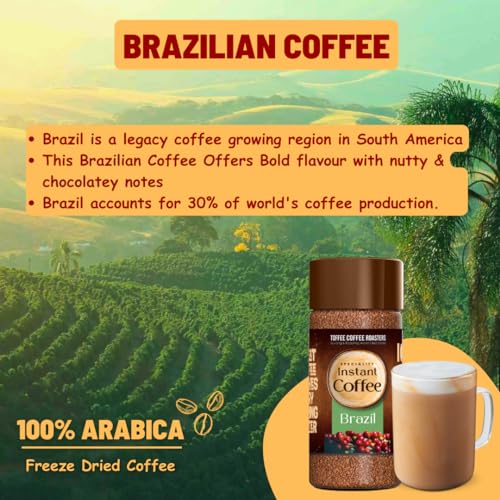 Toffee Coffee Roasters | Brazil Speciality Instant Coffee | As Seen On Shark Tank | 50 gm | Arabica | Ready in Seconds | Makes 25 Cups - Image 4