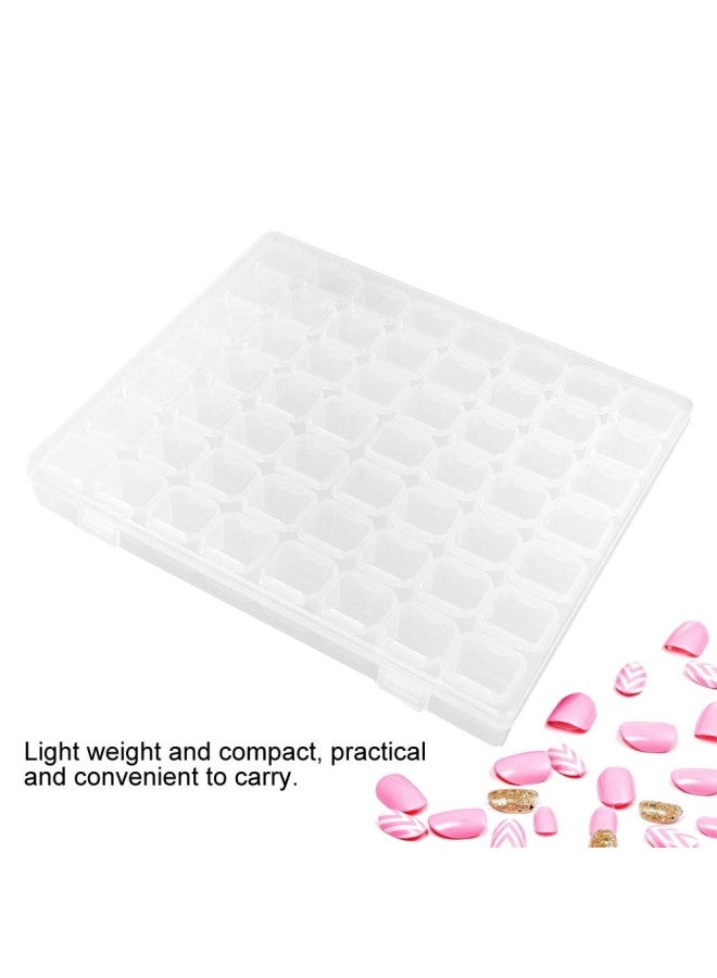 klarako Plastic Storage Box Organizer Container Adjustable Divider Removable Grid Compartment for Jewelry Beads Earring Container Tool Fishing Hook Small Accessories (56 grids, transparent)  - Image 1