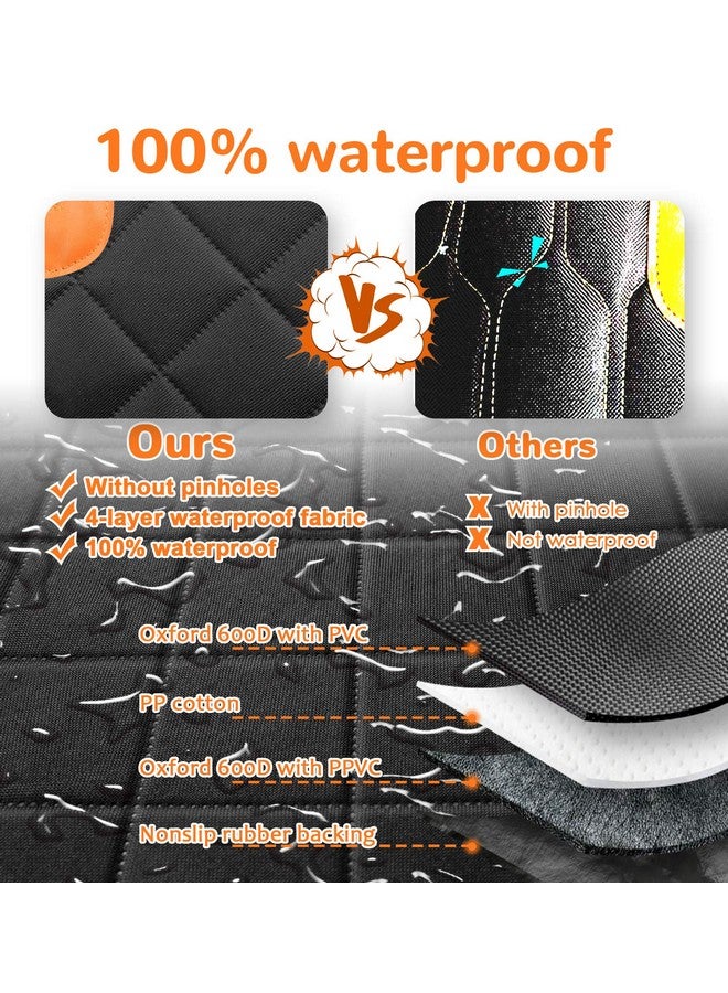 UR باور غطاء مقعد السيارة للكلاب للمقعد الأمامي، أغطية مقاعد الكلاب المقاومة للماء بنسبة 100% مع واقي مقعد السيارة للكلاب، أغطية مقاعد الحيوانات الأليفة غير القابلة للانزلاق والمبطنة مع قاعدة مرنة للسيارات والشاحنات والسيارات الرياضية متعددة الاستخدامات - Image 4