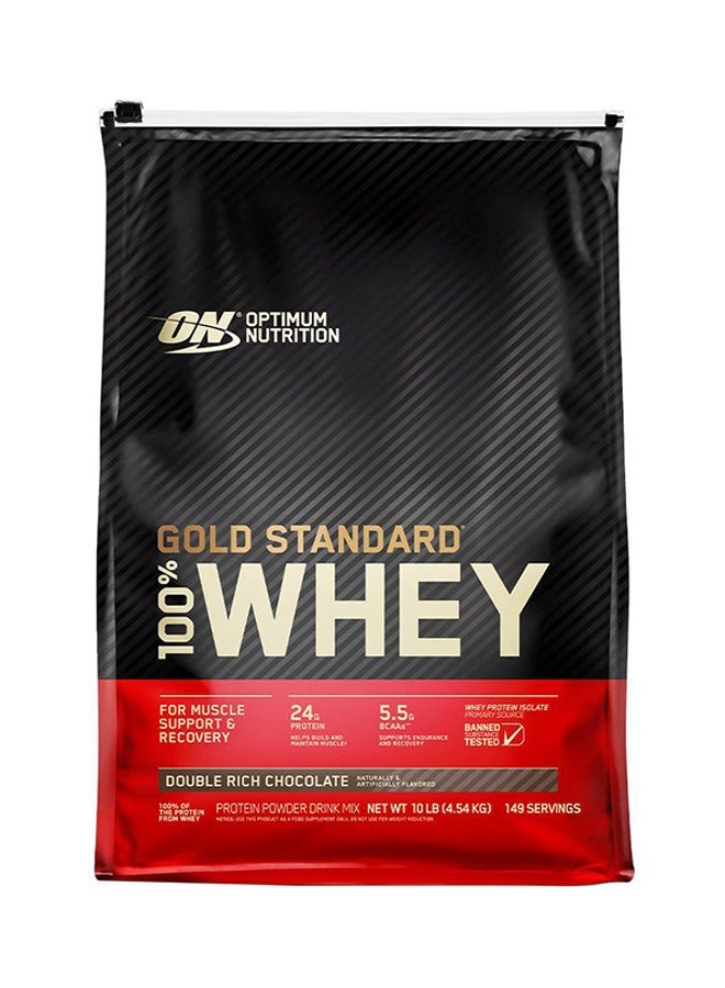 Optimum Nutrition عرض حزمة حصرية - على 100% واي جولد ستاندرد شوكولاتة غنية مزدوجة 10 رطل - Image 2