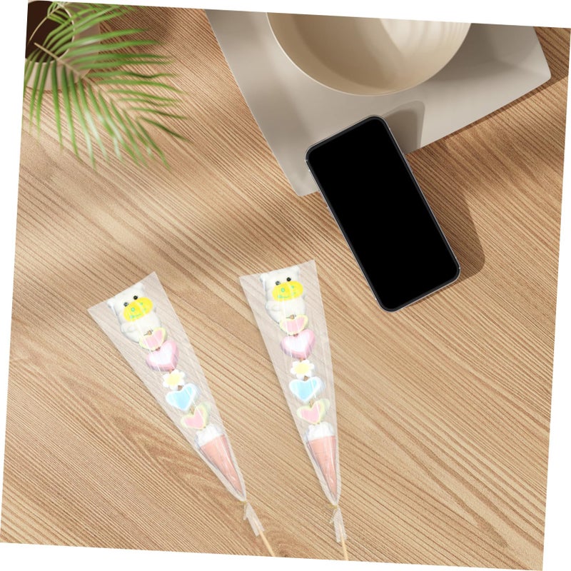 200 Sets Reusable Drawstring Candy Bags Flat Cellophane Pouches For Wedding Party Snacks - Image 5