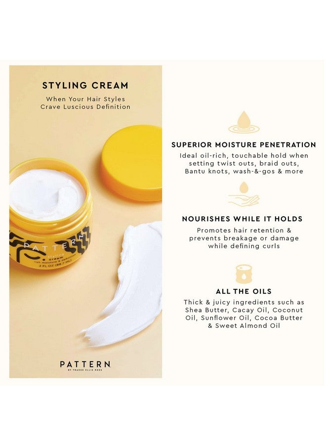 PATTERN Beauty By Tracee Ellis Ross Styling Cream Hold & Definition For Curly Hair 3B4C 15 Fl Oz - Image 3