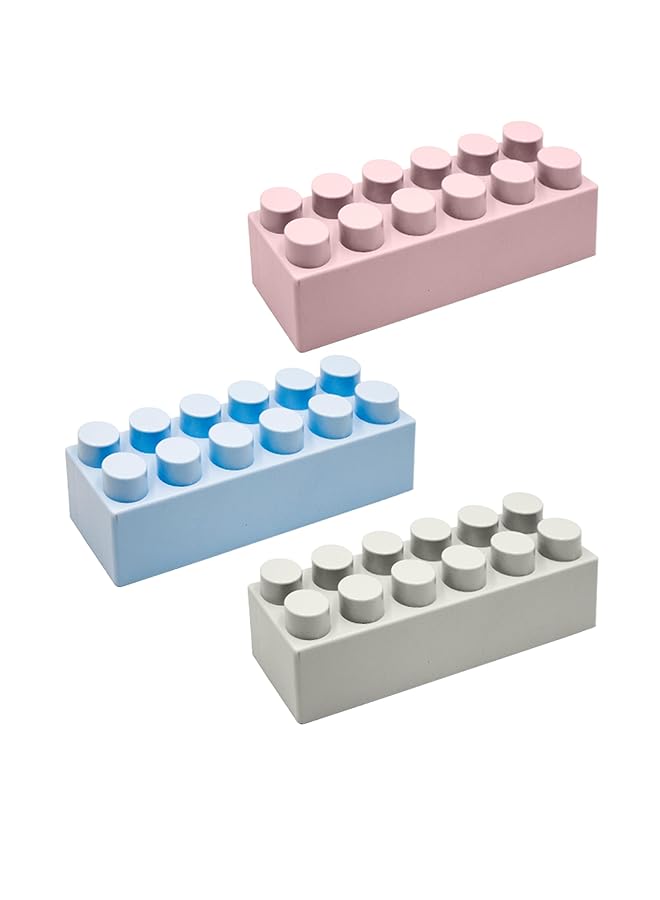 IToys Jumbo Building Blocks Set 6 Pieces Colourful Educational Toys For Kids 28X23X19 Cm Large Block Size - Image 3