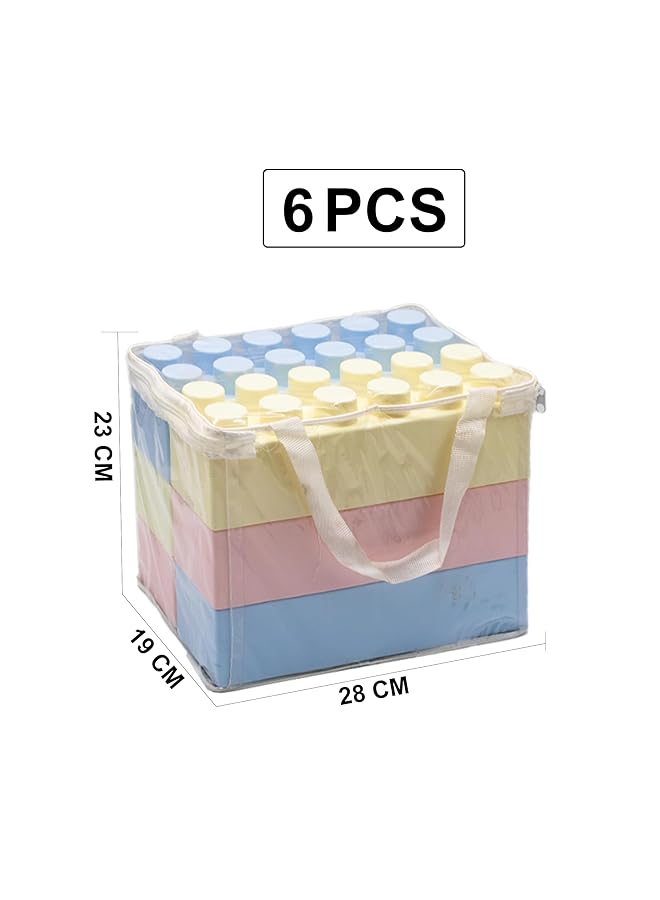 IToys Jumbo Building Blocks Set 6 Pieces Colourful Educational Toys For Kids 28X23X19 Cm Large Block Size - Image 2