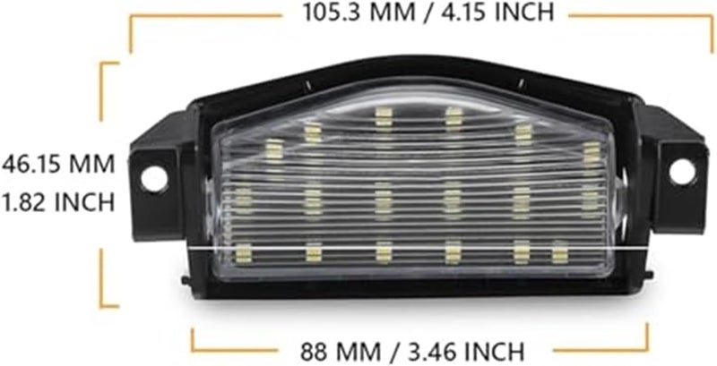 Wivplex 2Pcs LED License Plate Lights for Mazda - Image 3