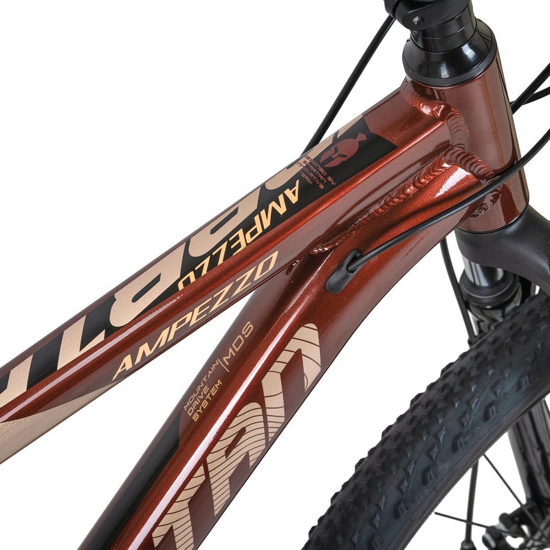 Spartan دراجة جبلية أمبيزو 27.5" | إطار من سبائك الألومنيوم، نظام نقل حركة شيمانو 21 سرعة، تعليق أمامي، مكابح قرصية وحواف مزدوجة – جاهزة للمسارات - Image 3