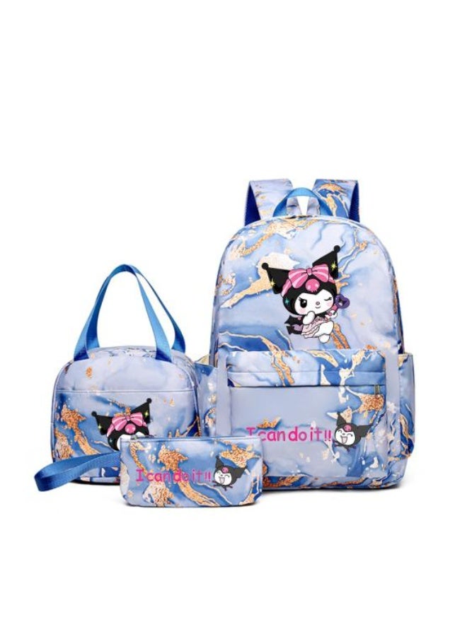 General Vibrant cartoon print bag combination! Lightweight design + large-capacity partition | Fully adapted for children/student/outdoor sports - 609  - Image 1