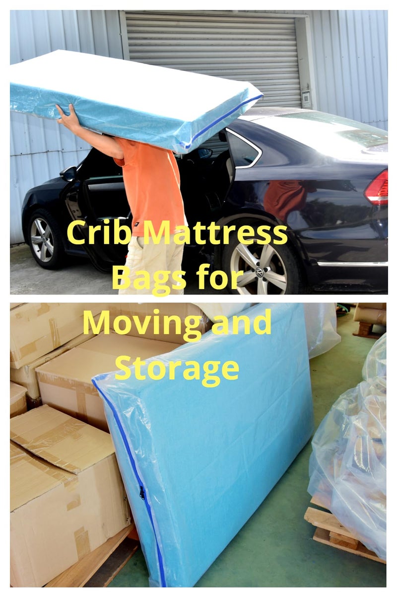 JUNESHE 2 Pack Small Mattress Storage Bags with Zipper -4 Mil Plastic Waterproof Mattress Bags for Moving and Storage - Image 5