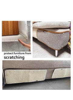 Arabest Cat Scratcher Mat Sisal Cat Scratching Mat with Nail Scratch Mad for Cat Sisal Cat Scratching Pad Cat Scratching Mat for Grinding Claws Protecting Furniture  - Image 4