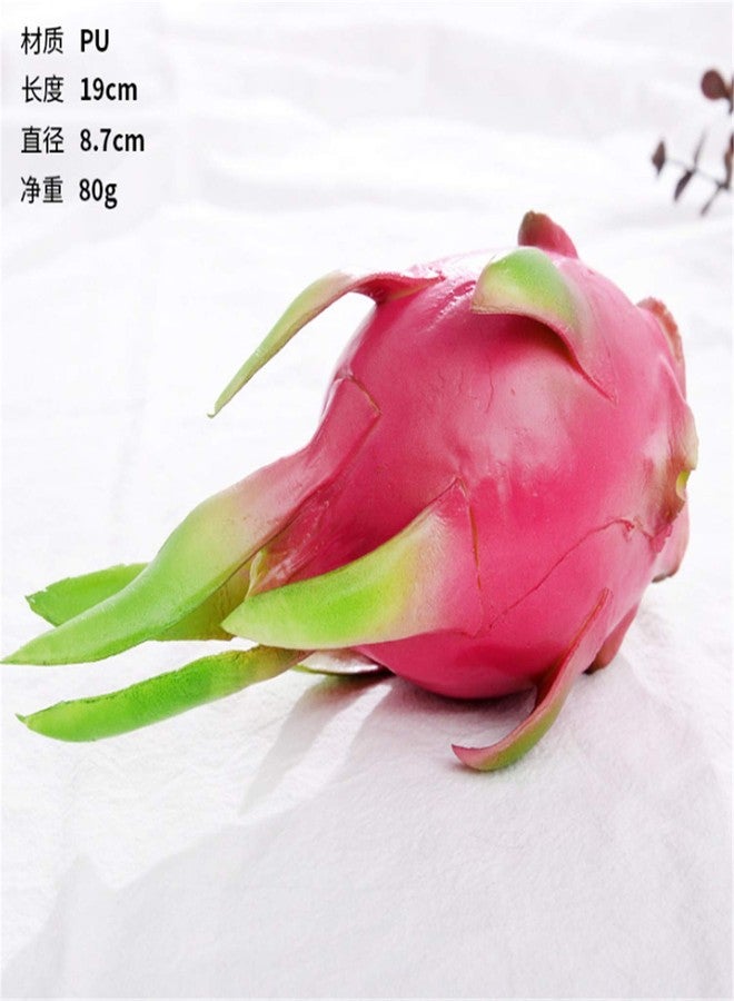 Skyseen 1Pcs Artificial Lifelike Pitaya Fake Dragon Fruit Model Dragon Fruit Home Store Kitchen Decoration - Image 5