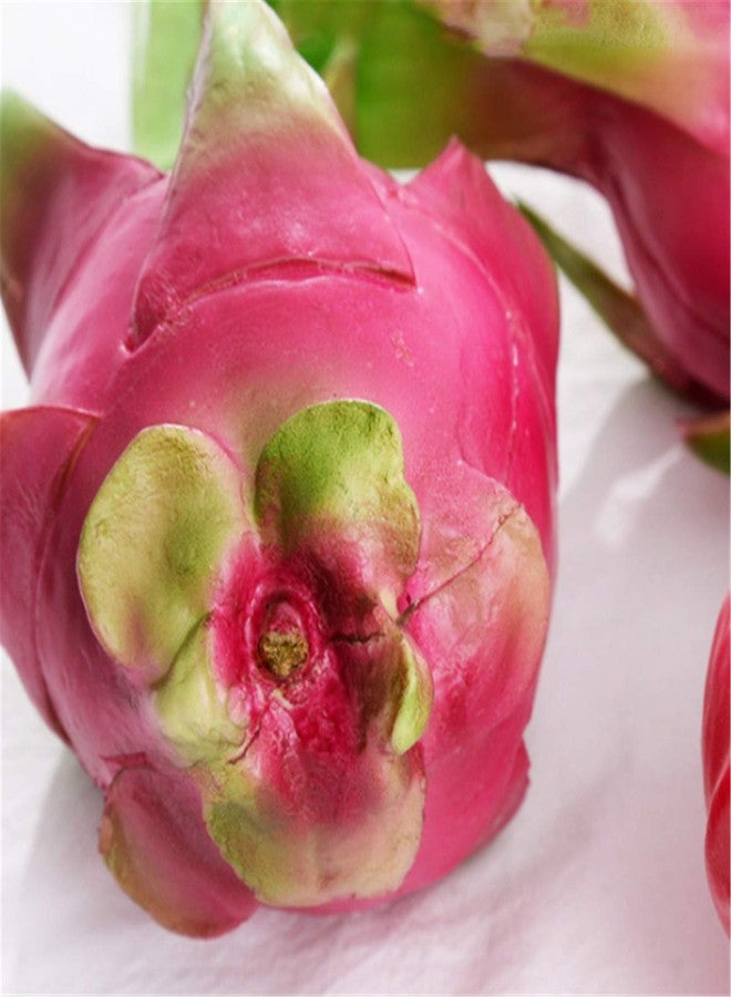 Skyseen 1Pcs Artificial Lifelike Pitaya Fake Dragon Fruit Model Dragon Fruit Home Store Kitchen Decoration - Image 3
