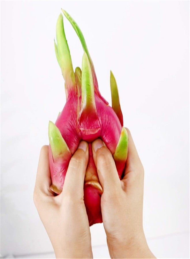 Skyseen 1Pcs Artificial Lifelike Pitaya Fake Dragon Fruit Model Dragon Fruit Home Store Kitchen Decoration - Image 2