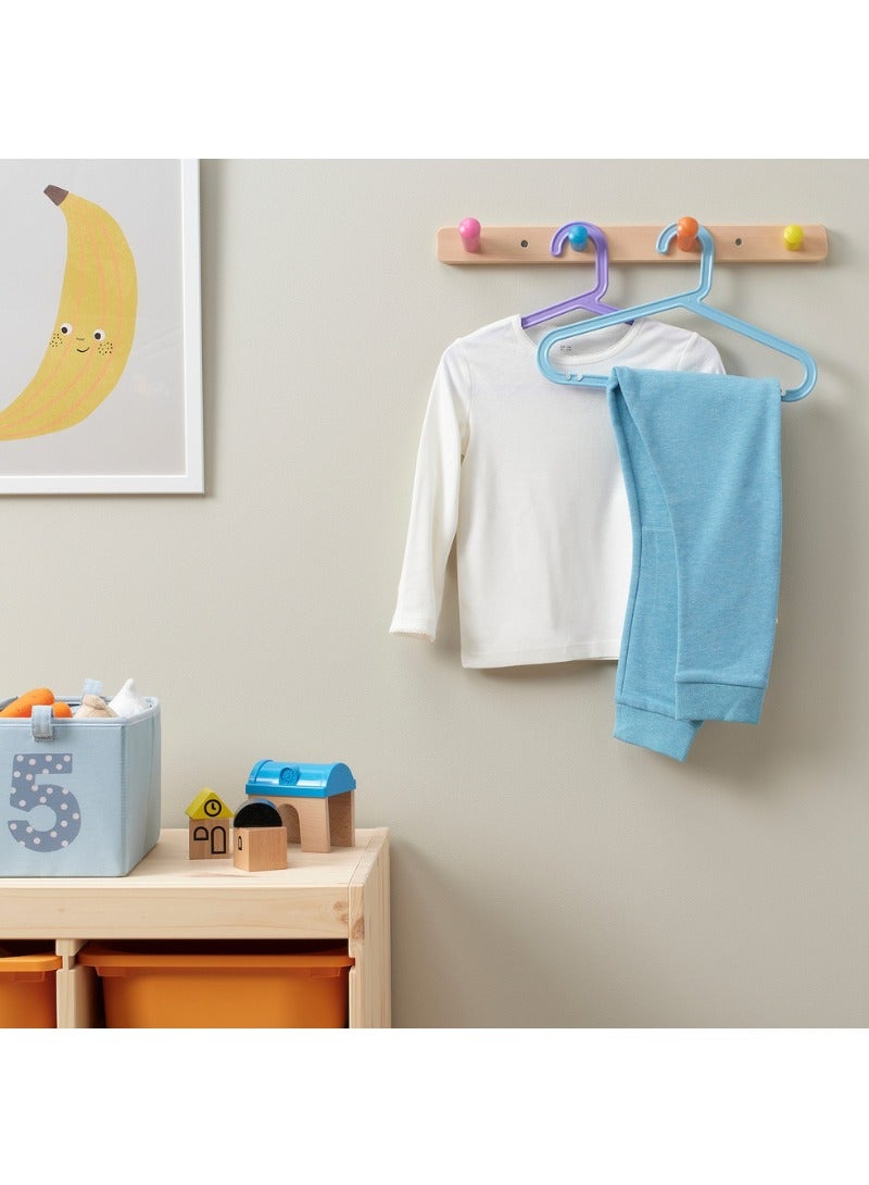 Baitique Children's Coat Hanger, Mixed Colours, 8-Pack, Flexible and Durable Design - Image 2