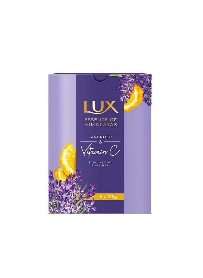 Lux - Lavender & Vitamin C Exfoliating Soap 5X125G - Image 1