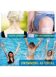 Arabest 20 Pcs Transparent Waterproof Patch, Stretch Adhesive Bandages, Tattoo Protective Transparent Film  - Image 2