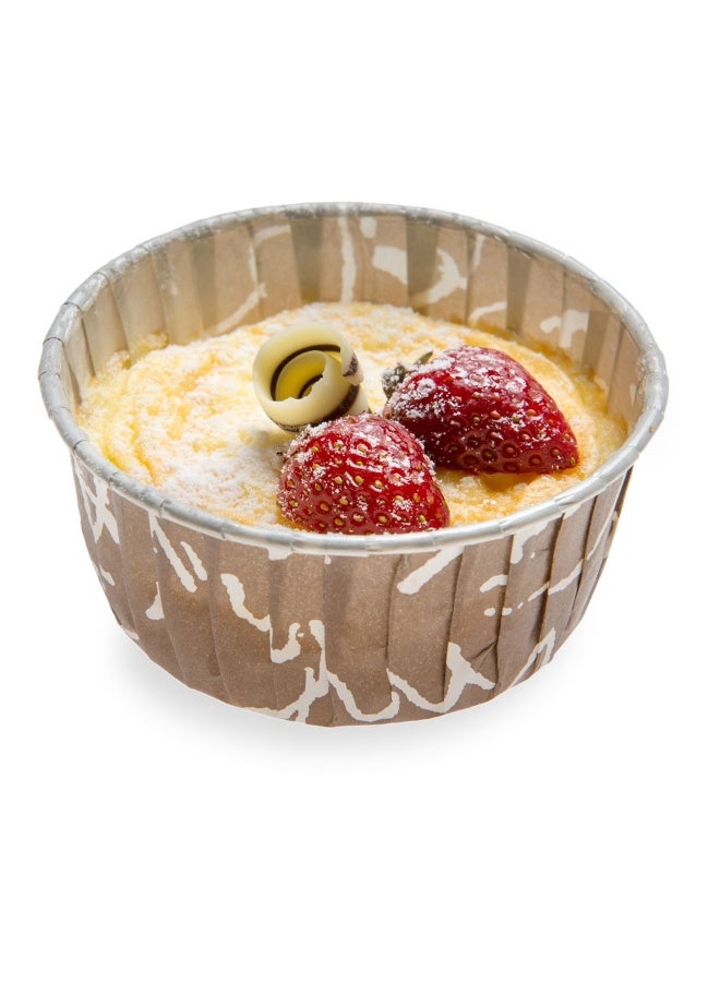 Restaurantware أكواب الخبز بانيفيشيو 5 أونصات، 200 بطانة كعكة مطوية - جاهزة للفرن، قابلة للتجميد، أكواب مافن ورقية بنية وبيضاء، قابلة للتخلص، شوكولاتة ويبس، لحفلات الزفاف، حفلات استقبال المواليد - Image 2