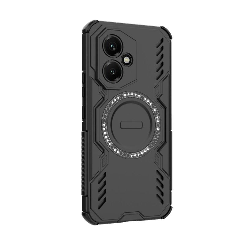 إيروريكس جراب هاتف For Honor 400 5G Global 156.5 مم Armor MagSafe المغناطيسي المقاوم للصدمات (أسود) - Image 5