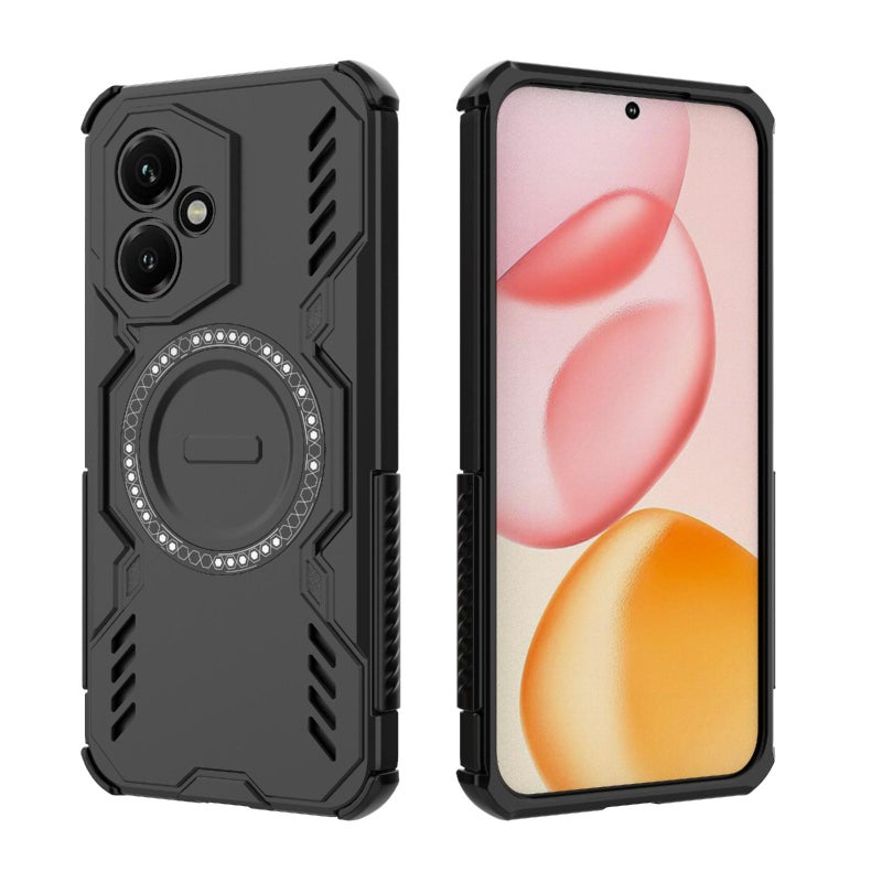 إيروريكس جراب هاتف For Honor 400 5G Global 156.5 مم Armor MagSafe المغناطيسي المقاوم للصدمات (أسود) - Image 4