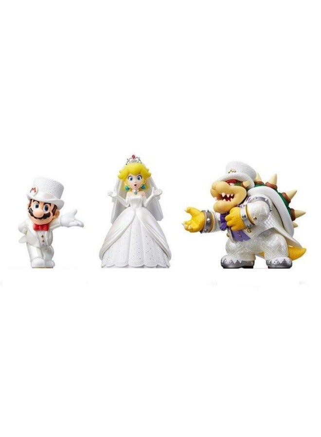 general Super Mary doll model Desktop Decoration Dress Princess Mario Biqi Fire Dragon Kuba doll model Decoration Doll Collection Decoration Gift for family and friends - Image 1